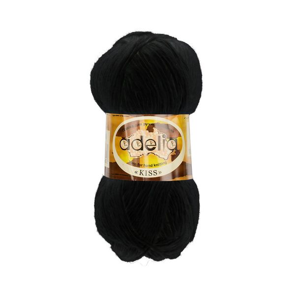 Пряжа Adelia Kiss / уп.10 мот. по 50г, 145м, 01 черный