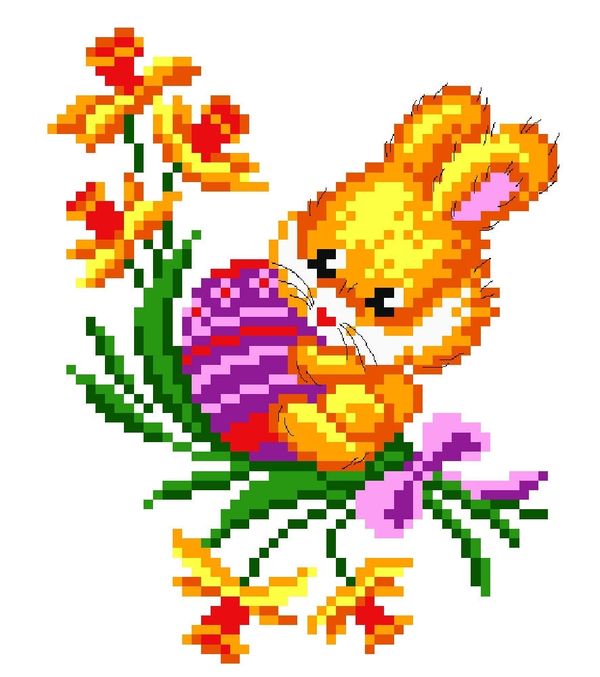 Набор для вышивания нитками Матренин Посад, Ушастик