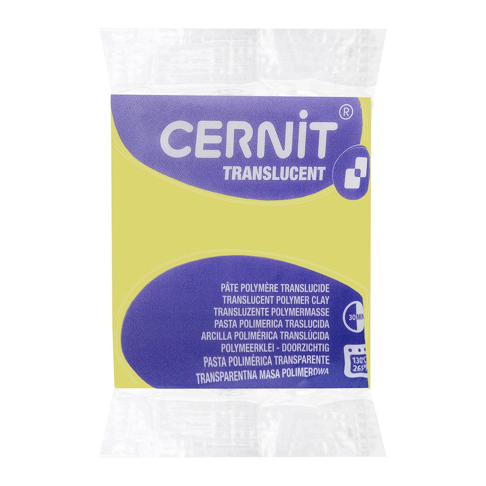 Полимерная глина запекаемая Cernit Translucent прозрачный, 56 г, 606 мирабель