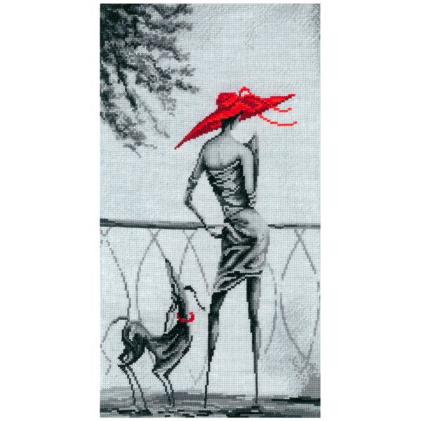 Набор для вышивания нитками Нитекс 0275, Ожидание 23х39 см