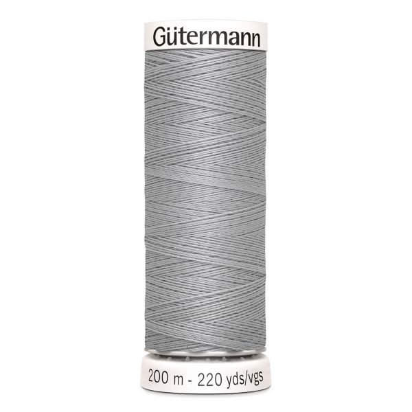 Нитки универсальные Gutermann Sew-all, 200м, 038 св.серый, 5 катушек