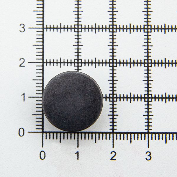 Пуговицы джинсовые ⌀17 мм, фиксированная ножка, гладкая, оксид, ≈100 шт, New Star