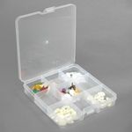 Контейнер для мелочей 13.5х13.7х2.3 см цв. в ассортименте