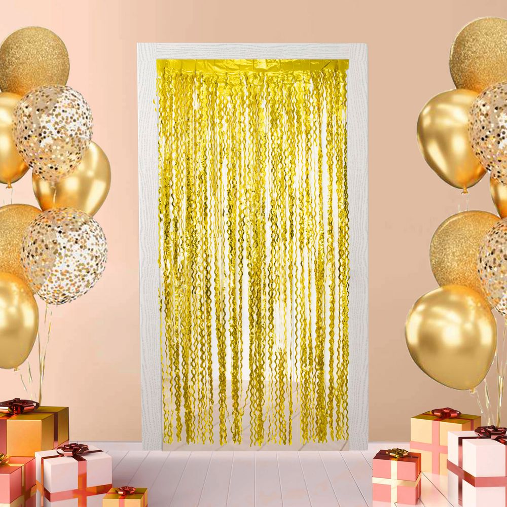 Занавес Дождик 100х200 см, 01_золотая волна, Boomzee GBZ-15