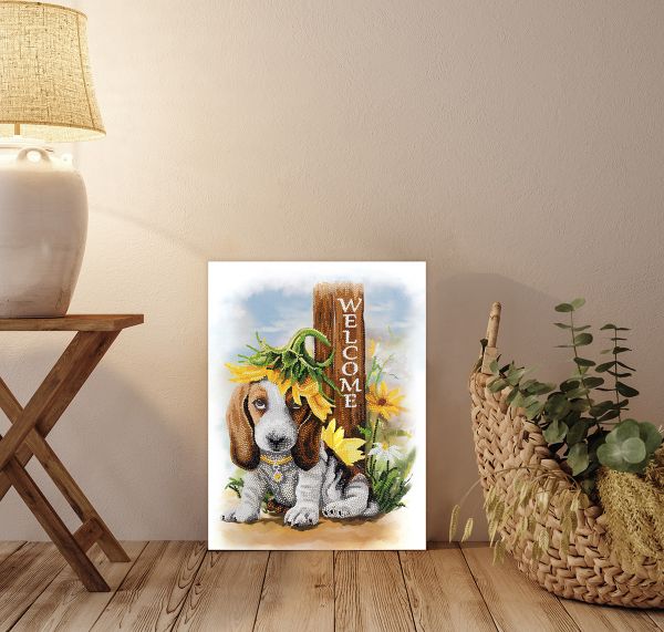 Алмазная (кристальная) мозаика Фрея, на подрамнике Добро пожаловать, 30х40 см