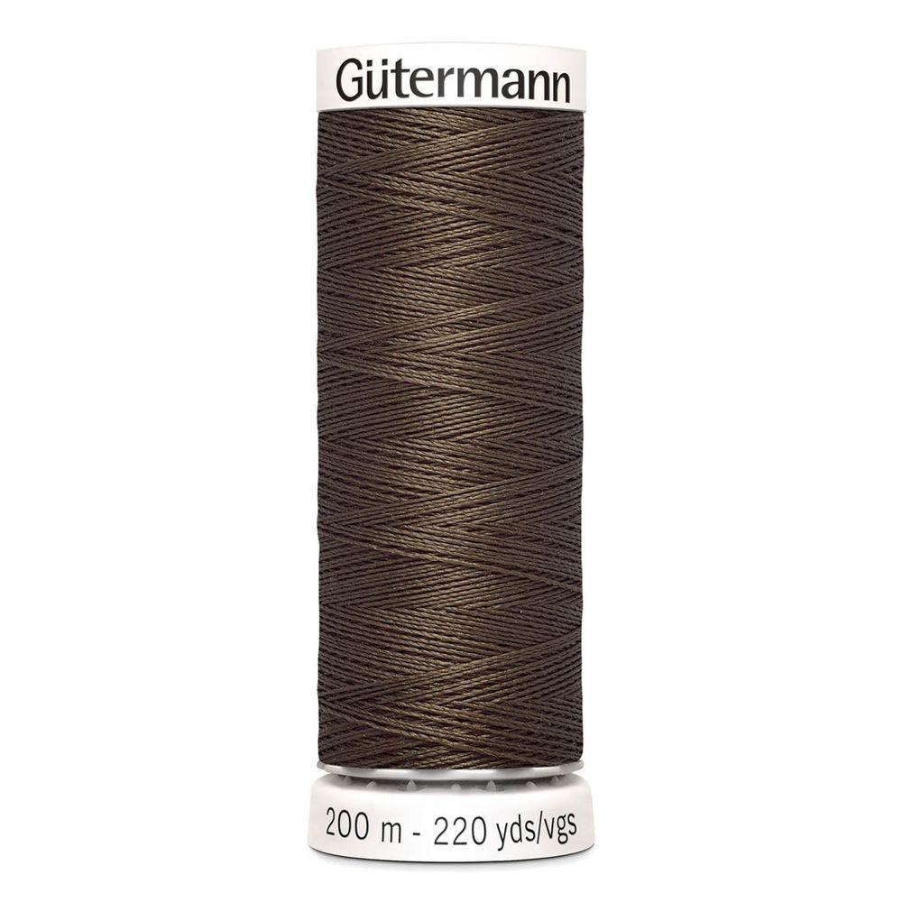 Нитки универсальные Gutermann Sew-all, 200м, 252 коричневая сепия, 1 катушка