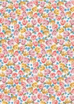 Ткань для пэчворка Peppy Версальские сады, рулон 112 см / 5 метров, ВС-18 белый, Peppy