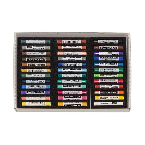 Пастель художественная мягкая 36 цв, KOH-I-NOOR Toisodor, круглая в картонной коробке 8515036005KS