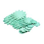 Набор принтованных бумажных цветочков 20мм, 35мм, 50мм 60 шт 27444 (27453 бирюза)