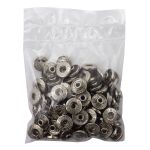 Часть кнопки Альфа (S-образная) ⌀13.5 мм (B-часть), никель 5/15 пруж, 100 шт, BIG