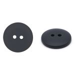 Пуговицы на 2 прокола 28L (18мм), пластик (Black (черный)), CR-K18M, 144 шт