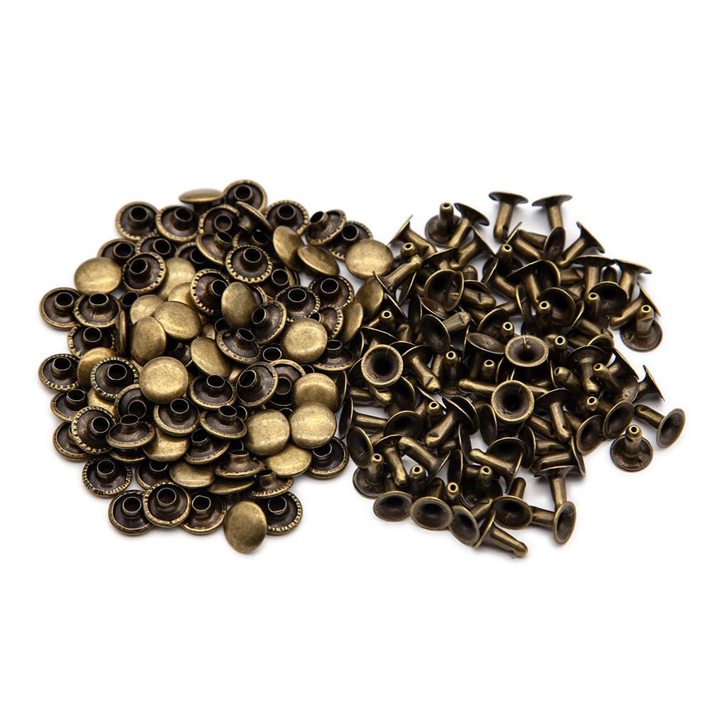 Хольнитены ⌀9 мм, h=9 мм, сталь, New Star №33.5, цв.антик, ≈100 шт