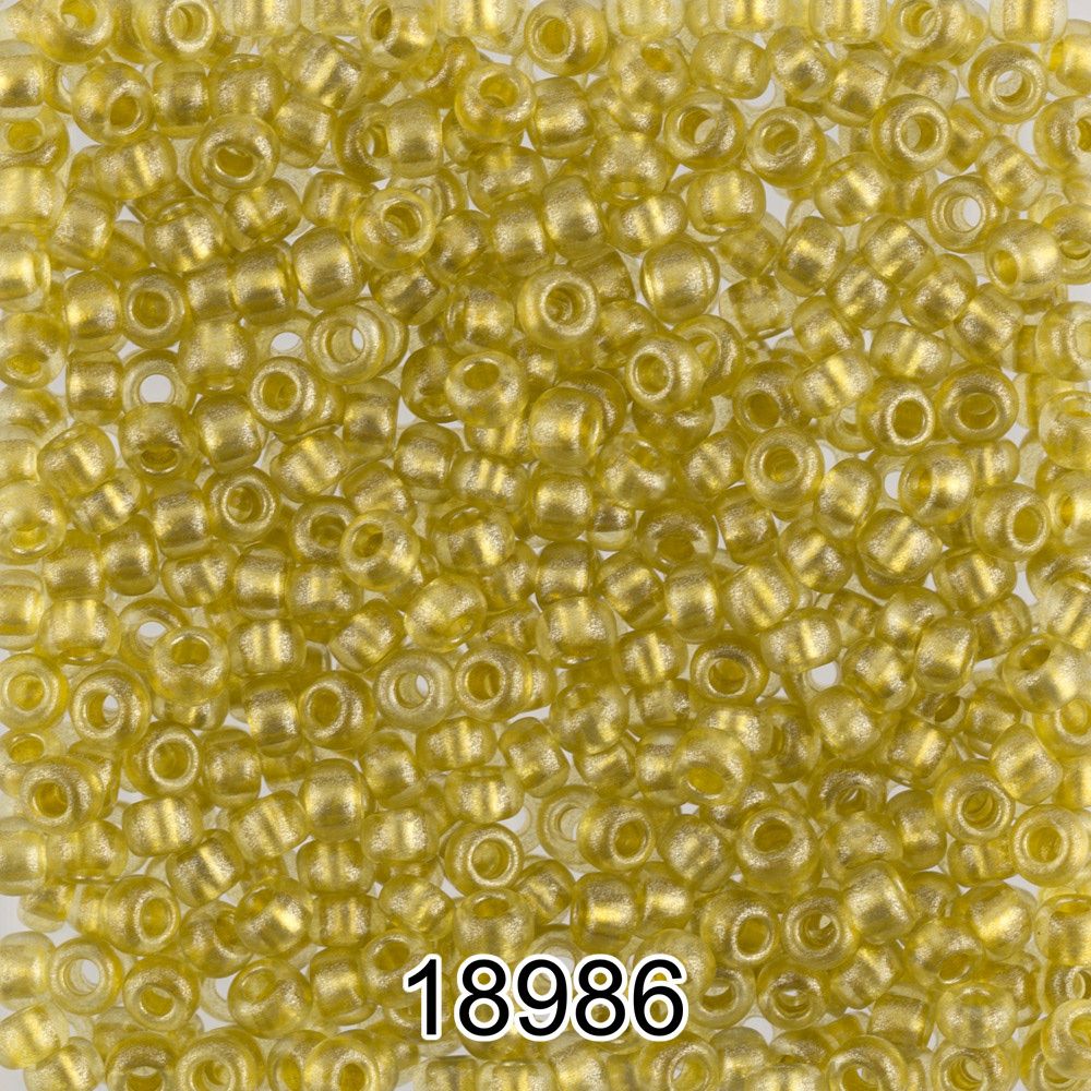 Бисер Preciosa 10/0 (2.3 мм), 500 г, 18986 (Ф488) желтый