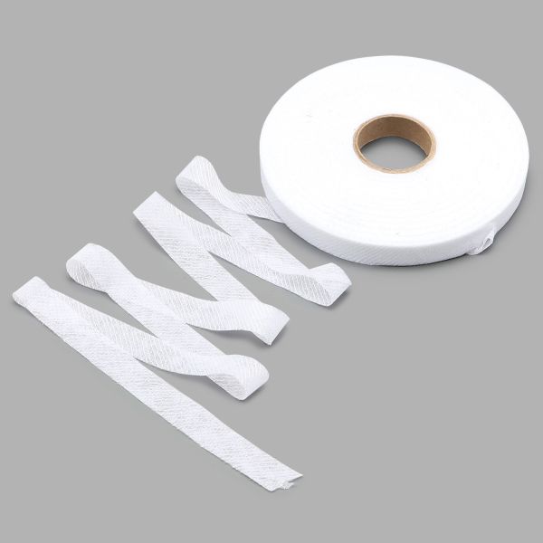 Лента клеевая нитепрошивная по косой 15 мм / 100 метров, белый /559641/