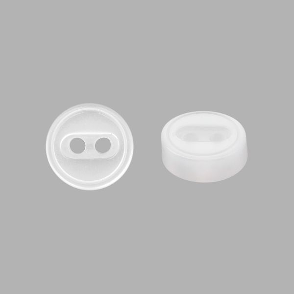 Пуговица 2 прокола 16L=10 мм, White, белый, NE140, 36 шт