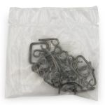 Крючки пришивные 30х20 мм, чер.никель мет, 10 шт, BIG