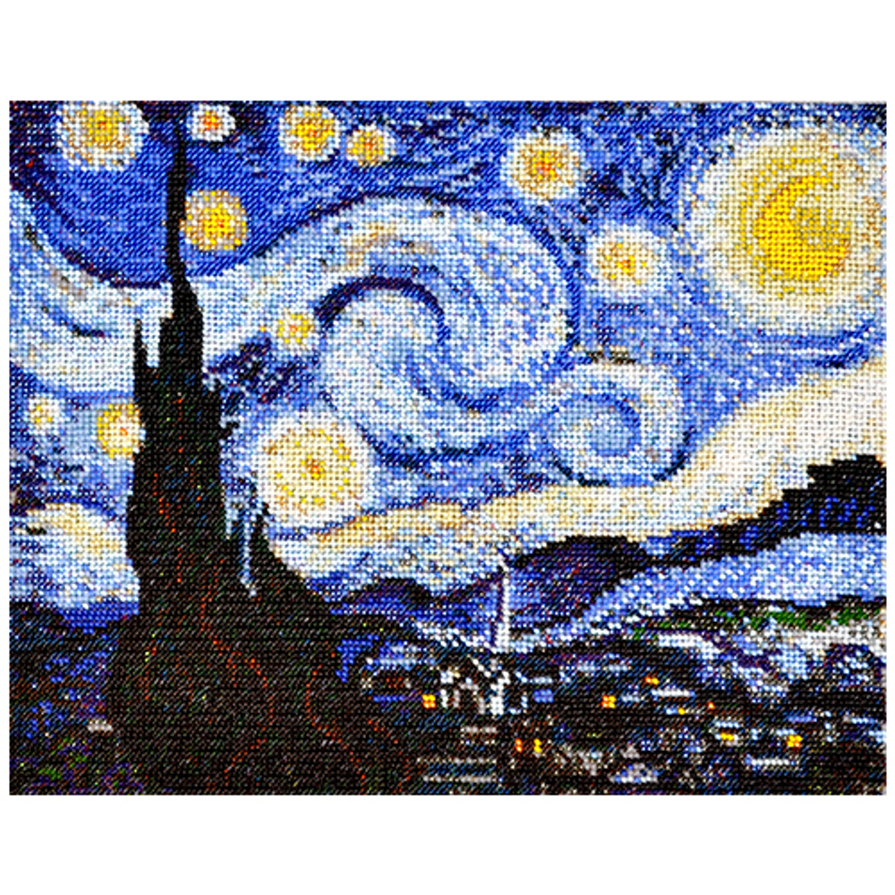 Созвездие, Звездная ночь. В. Ван Гог 30х24 см