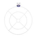 Каркас двойной для абажура (заготовка) сталь металл ⌀400 мм, белый, Gamma RKD-40/25