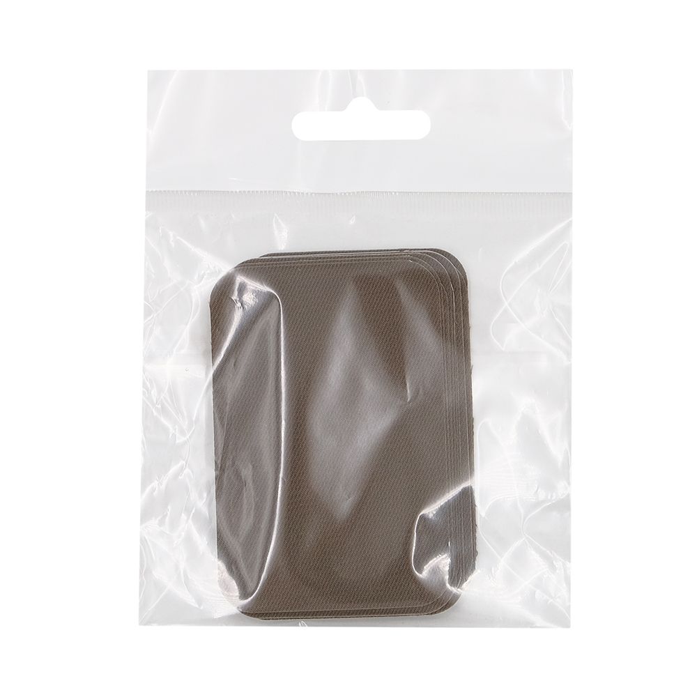 Термозаплатка, ткань, 52x78мм (коричневый (brown)), AZ03, 10 шт