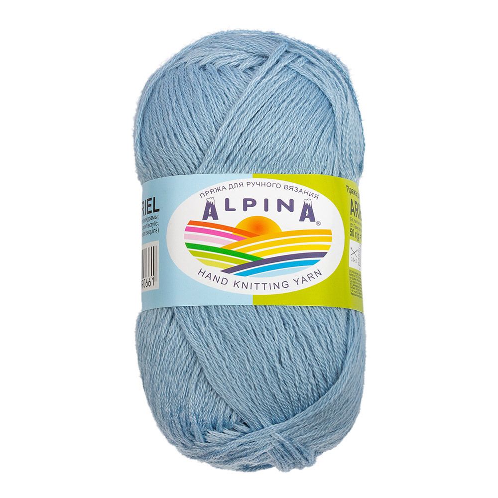 Пряжа Alpina Ariel / уп.10 мот. по 50г, 150м, 10 св.голубой