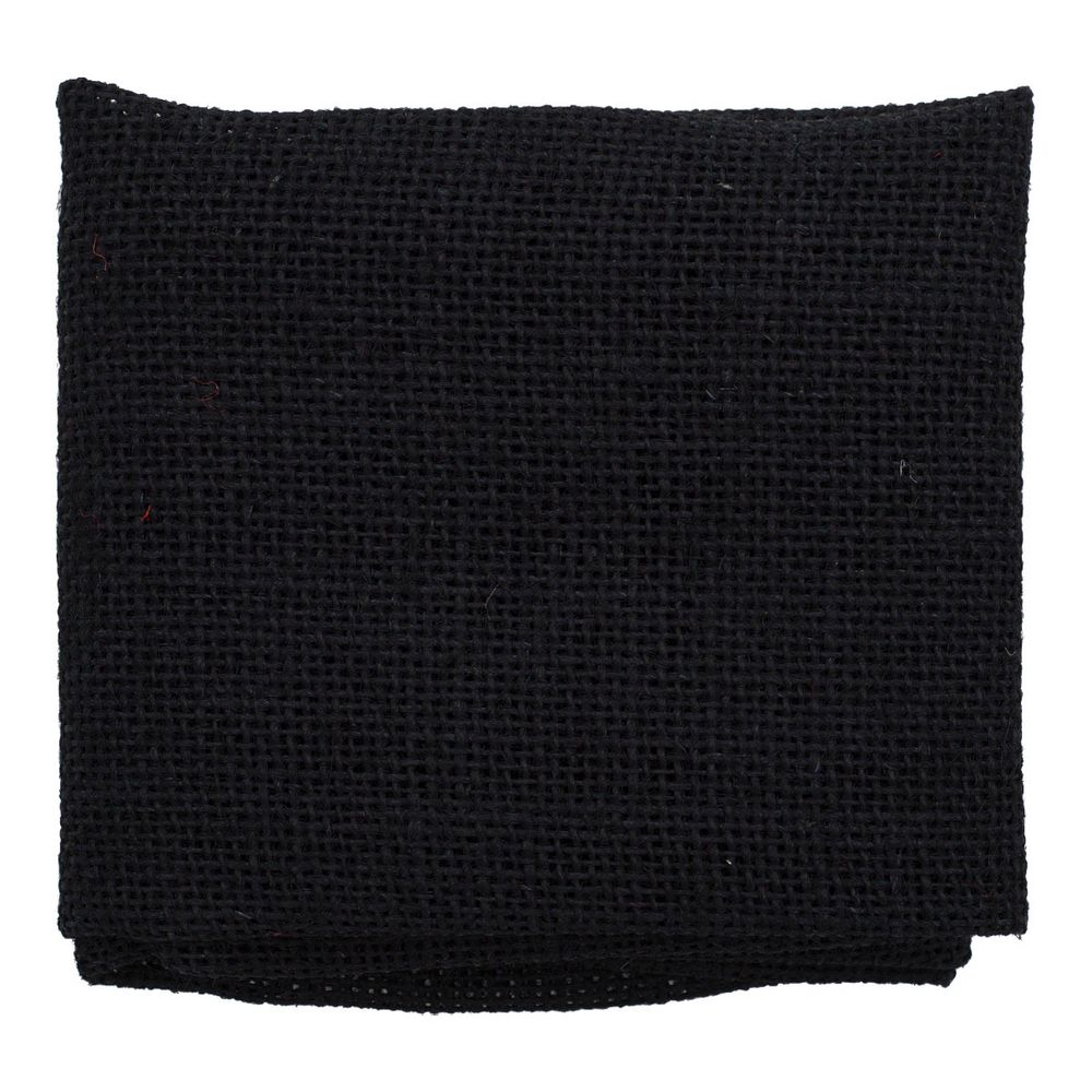 Ткань для рукоделия рогожка 100% лен 48х45см, черный