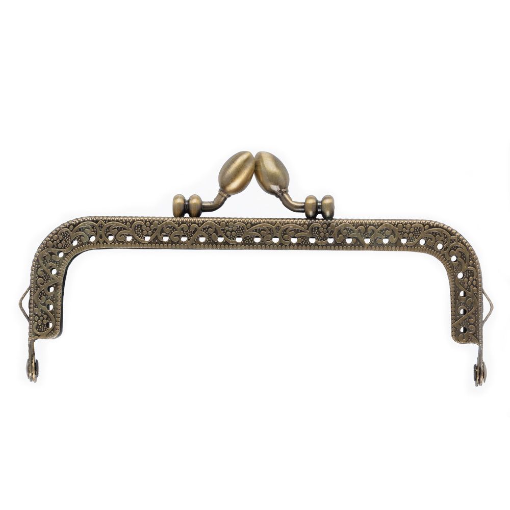 Застежка для сумки фермуар 12.5х4.5 см, 5 шт, 02 под состаренную бронзу, Gamma FER-16