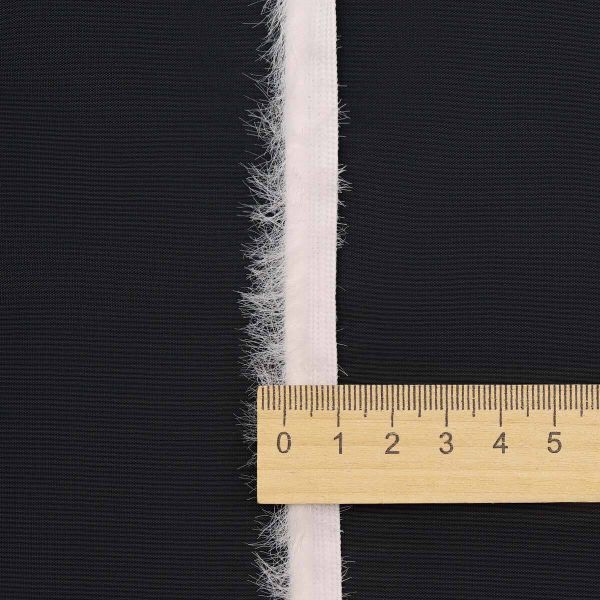 Кант декоративный Синель 10 мм / 45 метров, белый, 3AR3045