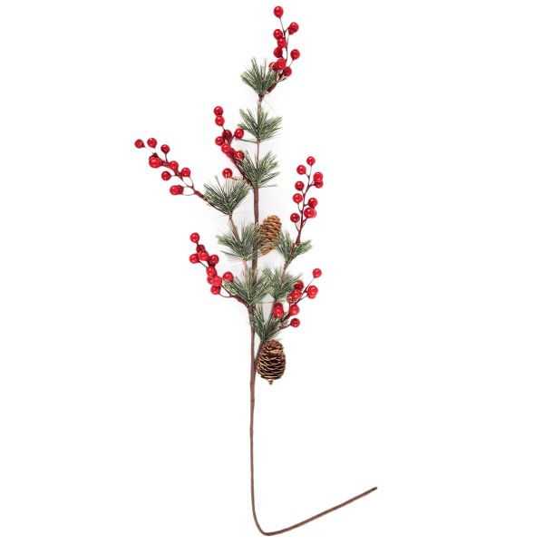 Веточка декоративная с ягодами, 6 шт, 85 см, Blumentag VDD-118
