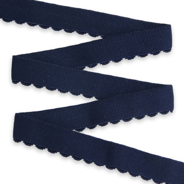 Резинка бельевая (отделочная) становая 15.0 мм / 50 метров, т.синий, (ML175.015/1)