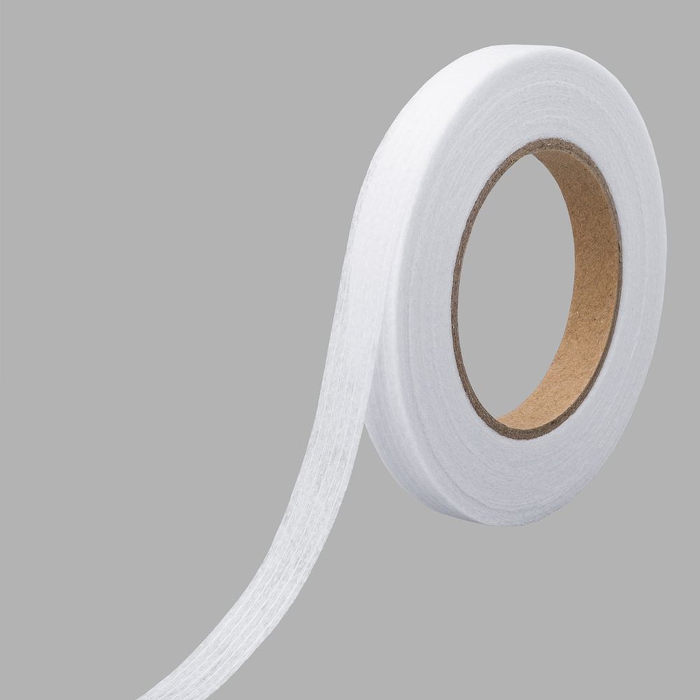 Лента нитепрошивная клеевая по долевой 10.0 мм / 25 метров, 40 г/м², цв. белый, 6441-1120