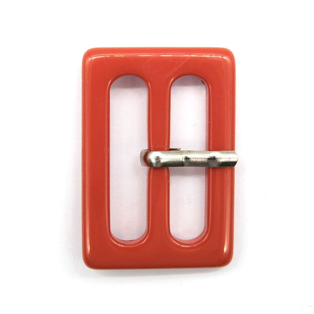 Пряжка с язычком 30 мм, 820 красный, 10 шт /TOS/