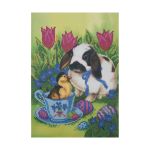 Рисунок для вышивания бисером, Hobby&Pro, "Пасхальная встреча" 20х28см