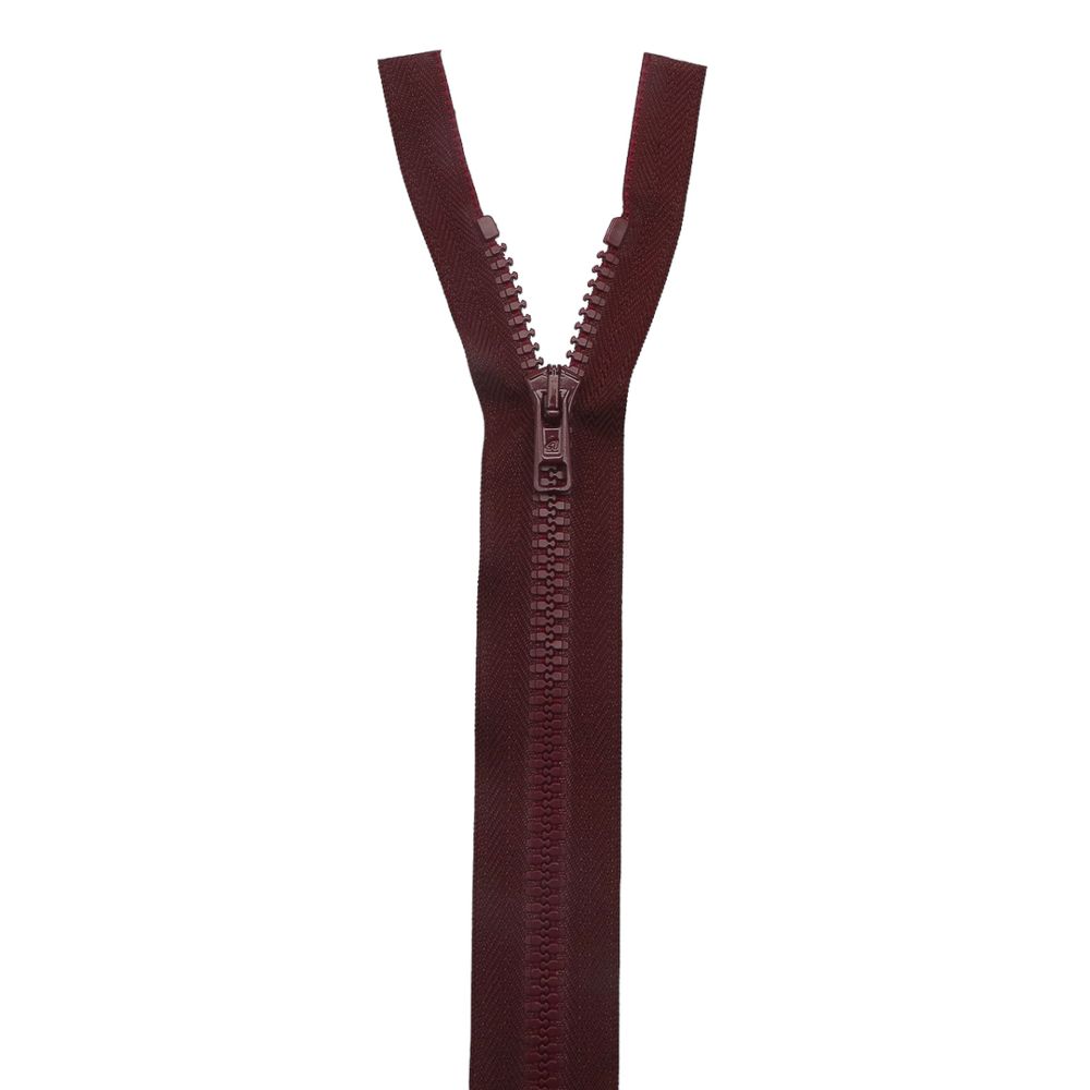 Молния трактор Arta Т6 (6 мм) 1 зам., разъем., 70 см, цв. 033 т.бордовый, уп.5 шт