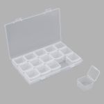 Контейнер для хранения мелочей 17.4х10.6х2.6 см, 15 штук в боксе