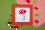 Набор для вышивания нитками Klart, Детские истории. Грибок, 9х12 см