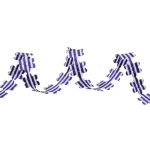 Лента фигурная Цветочки, 18.0 мм / 25 м (04 фиолетовый/белый), YH114