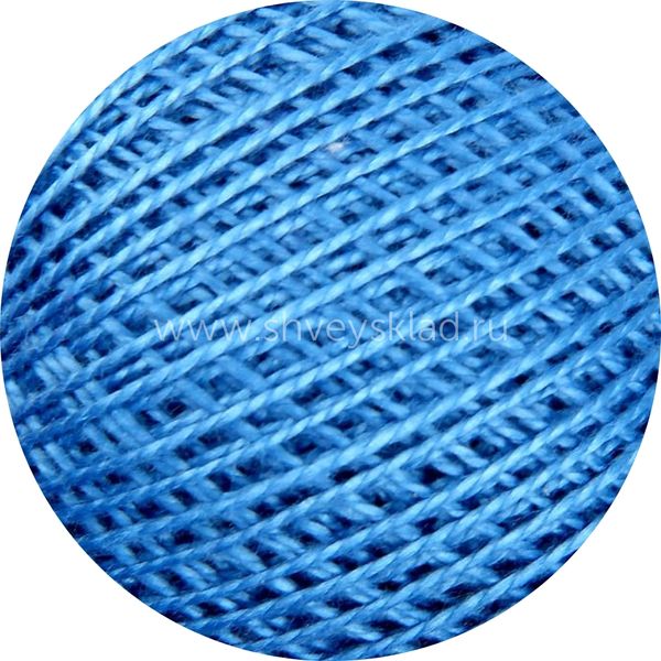 Пряжа ПНК им.Кирова Ирис / уп.20 мот. по 25 г, 150м, 2608 голубой