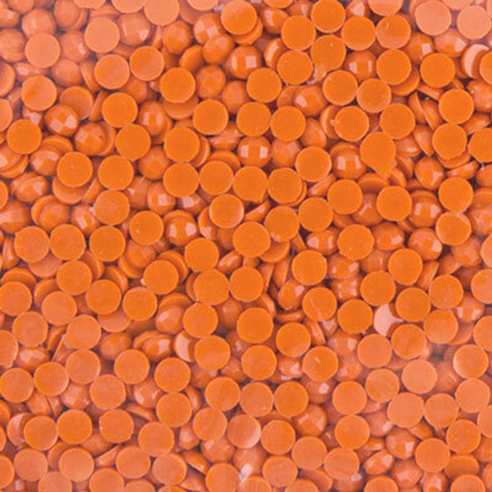 Стразы неклеевые акрил 2.5 мм, 10х10 г, /РП/, №0109 морковный, Zlatka OZM