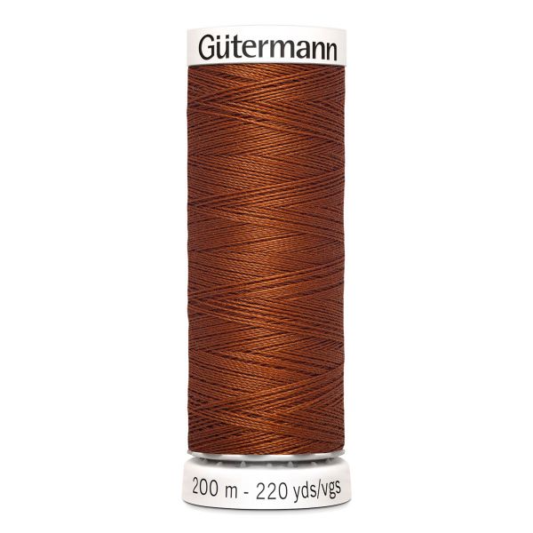 Нитки универсальные Gutermann Sew-all, 200м, 934 коричнево-терракотовый, 5 катушек