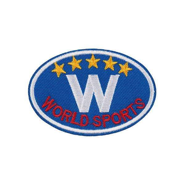 Термоаппликация L №17/5, 5 шт, L074-2 world sports синий 8х5.3 см, Gamma