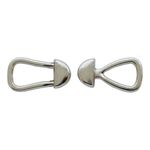 Пряжка-застежка для бюстгальтера металл 6.0 мм, никель, 10 шт