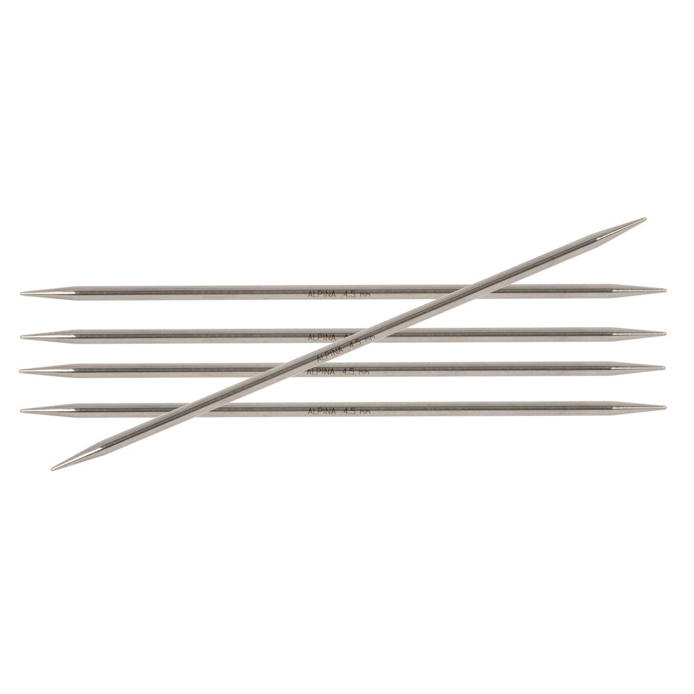 Спицы чулочные 5-ти компл. ⌀4.5 мм, 20 см, Alpina SIL-05