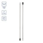 Спицы прямые металл ⌀4.0 мм, 25 см, никель, Gamma MKP25