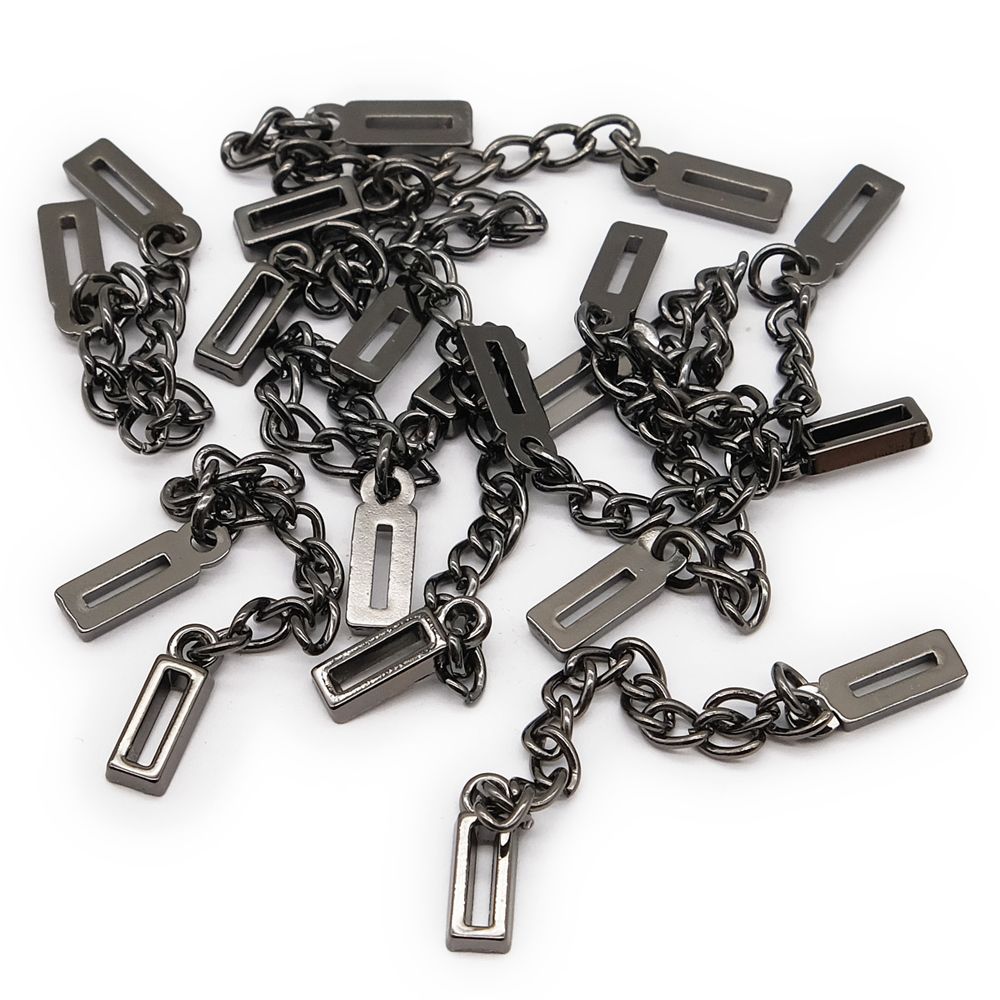 Цепочка-вешалка для верхней одежды 70 мм, чер.никель, ГДЖ1514, 10 шт