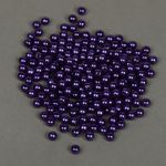 Бусины пластик (перламутр) ⌀8 мм, цв.133 фиолетовый, уп.500г (2130 шт), Magic4Hobby