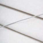 Шнур отделочный ⌀2.0 мм / 30 метров, с метанитом, белый/серебро