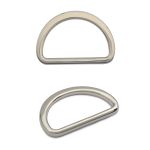 Полукольцо сварное металл внутр. 15 мм (внешн. 20х12 мм, ⌀2.5 мм), 50 шт, никель ГР, 6056