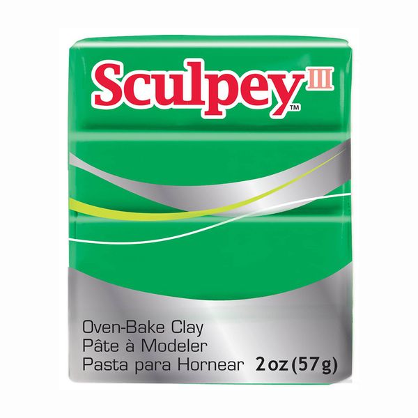Полимерная глина 57 г, 323 под изумруд, Sculpey S302