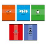 Тетрадь ученическая общая, A5 96 л. на скобе 65 г/м², белизна 100% 5 шт клетка, 01530 Море позитива, Светоч Т91