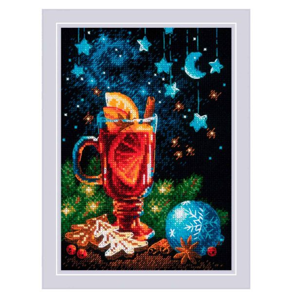 Набор для вышивания нитками Риолис, Новогодние пряности 15х21 см, 623643